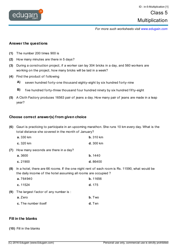 Multiplication